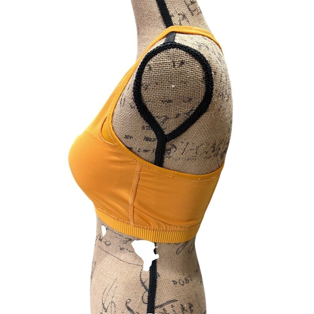 Papaya Active Sports Bra Womens M Orange Racerback Mesh Back Removable - Picture 5 of 7
